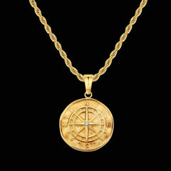 Compass Gold Pendant