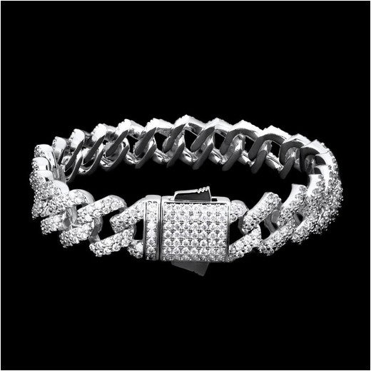 Diamond Prong Bracelet 12mm