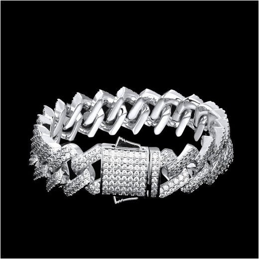 Diamond Prong Bracelet 12mm