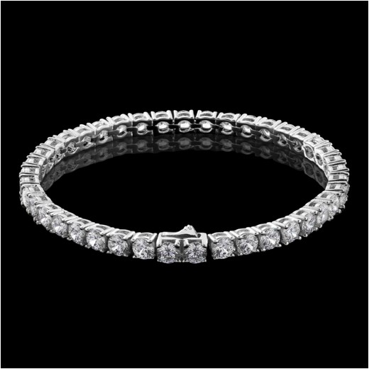 Diamond Tennis Bracelet White Gold 4mm