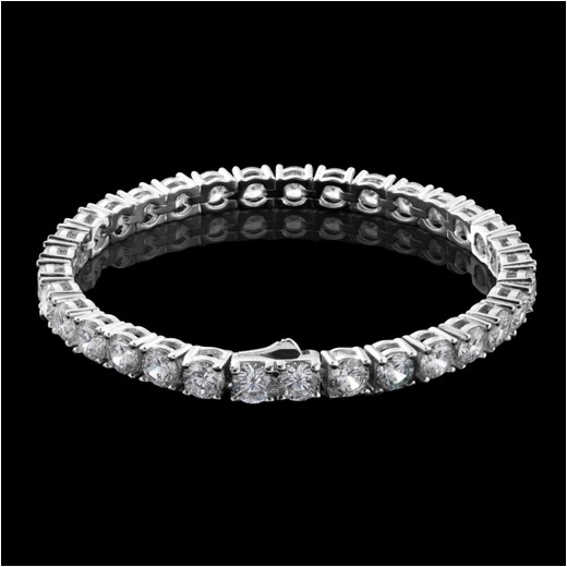 Diamond Tennis Bracelet 14Kt White Gold 5mm