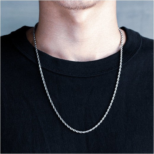 Rope Chain White Gold 3mm
