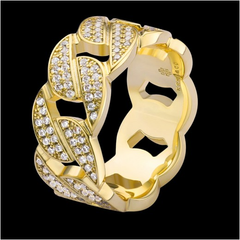 Cuban Link Ring Gold