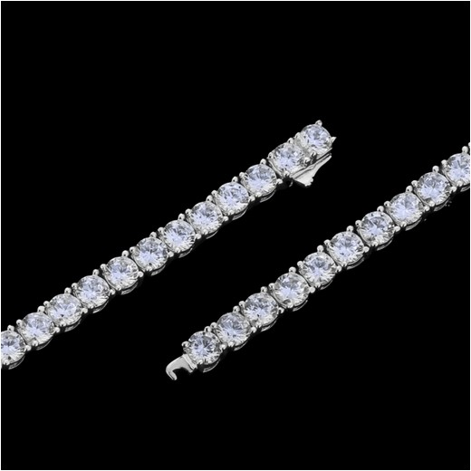 Diamond Tennis Bracelet White Gold 4mm