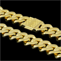 Cuban Link with Diamonds 14K 12mm