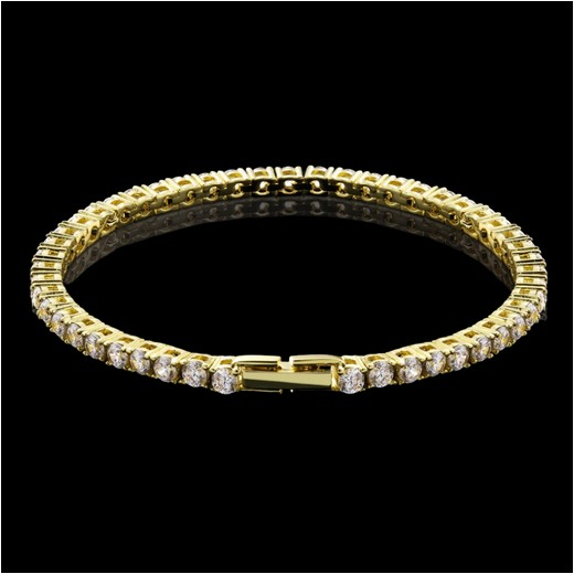Diamond Tennis Bracelet 3mm Gold
