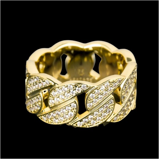 Cuban Link Ring Gold