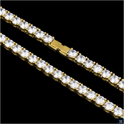 Diamond Tennis Bracelet 3mm Gold