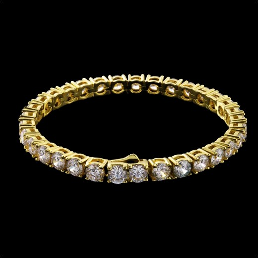 Diamond Tennis Bracelet 14Kt Gold 5mm