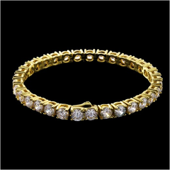 Diamond Tennis Bracelet 14Kt Gold 5mm