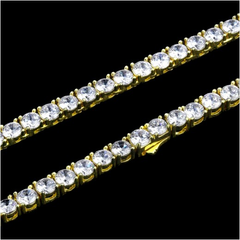 Diamond Tennis Bracelet 14Kt Gold 5mm