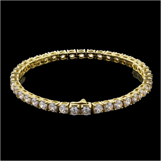 DiamondTennis Bracelet 4mm Gold