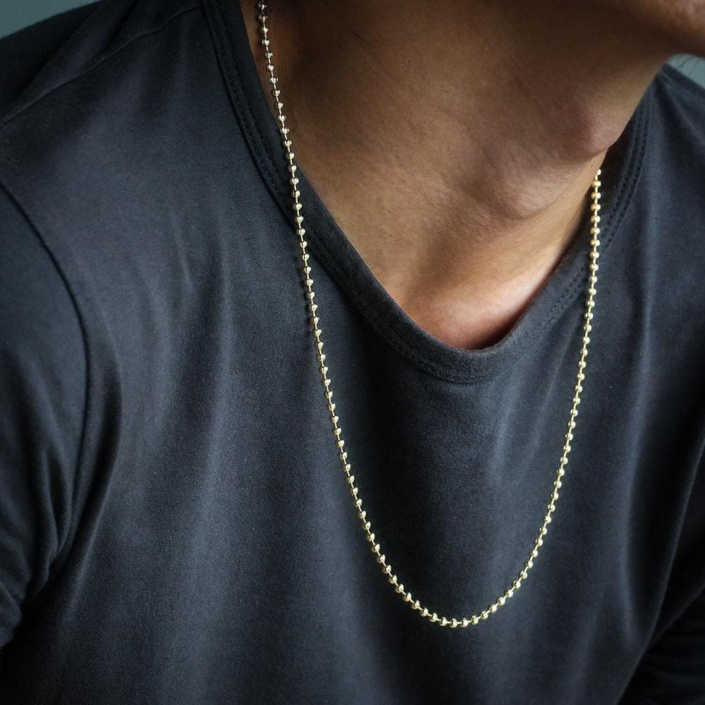 Ball Chain 14K Gold Plated-krkcom