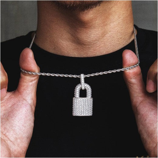 Lock pendant with 3mm chain Set