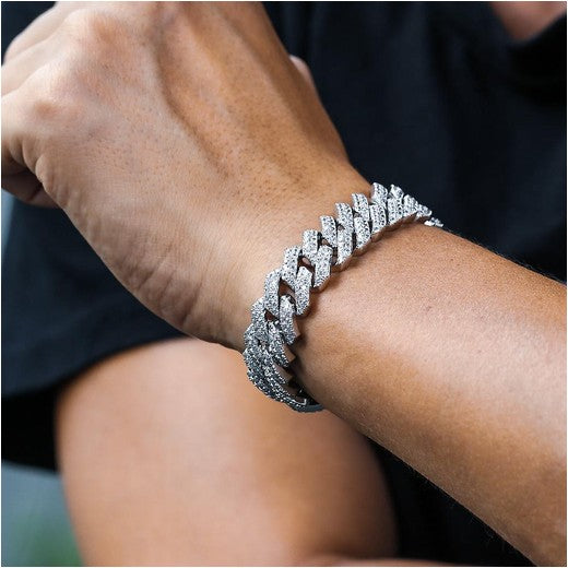 Diamond Prong Bracelet 12mm