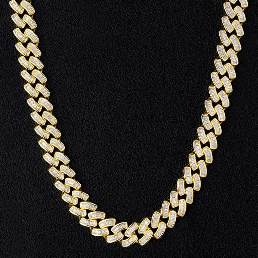 Baguette Cuban Link Bracelet (12mm)