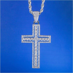 Double Gemstone Cross