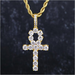 Gold Ankh Cross Pendant