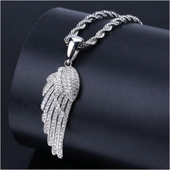 White Gold Wing Pendant