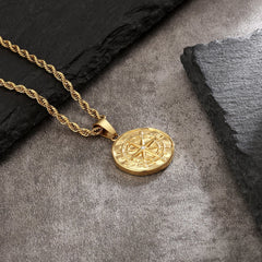 Compass Gold Pendant