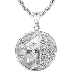 Lion Gold Coin Pendant