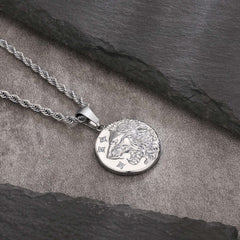 Lion Gold Coin Pendant