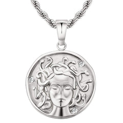 Medusa Gold Coin Pendant