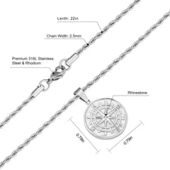 Compass Gold Pendant