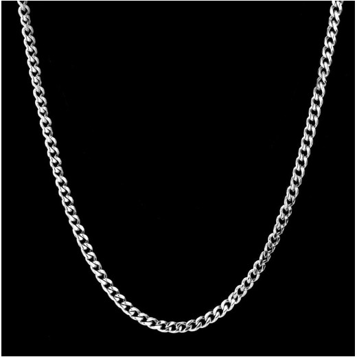 Cuban Link Chain White Gold (4mm)