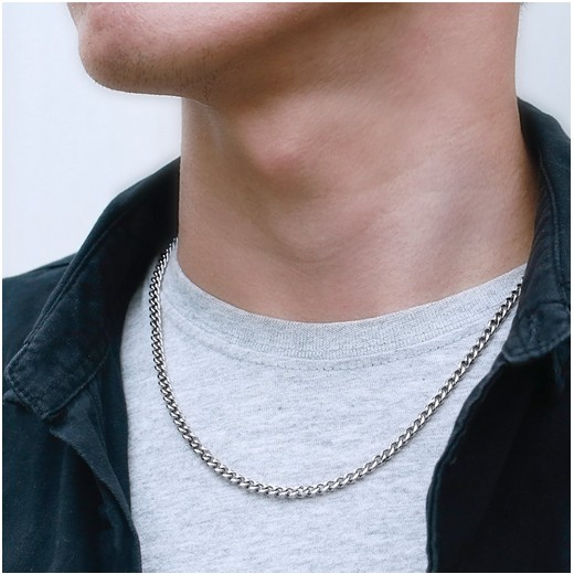 Cuban Link Chain White Gold (4mm)