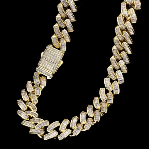 Baguette Cuban Link Bracelet (12mm)