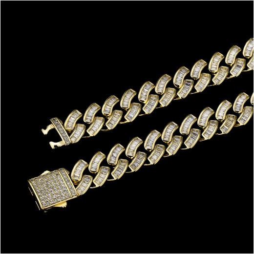 Baguette Cuban Link Bracelet (12mm)