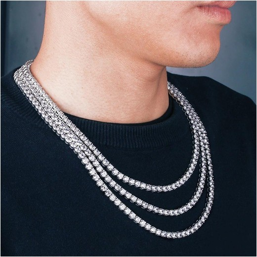 Tennis Chain White Gold