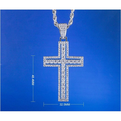 Double Gemstone Cross